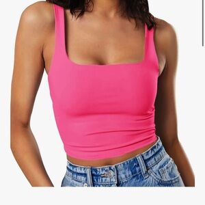 Neon pink top